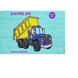 Dump Truck SVG PNG JPG Clipart Digital Cut File Download for Cricut Silhouette Sublimation Printable Art - Personal Use