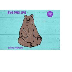 Bear SVG PNG JPG Clipart Digital Cut File Download for Cricut Silhouette Sublimation Printable Art - Personal Use Only