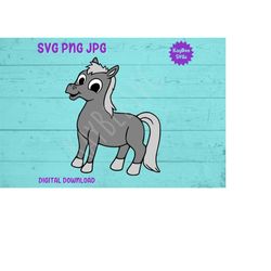 Gray Horse SVG PNG JPG Clipart Digital Cut File Download for Cricut Silhouette Sublimation Printable Art - Personal Use