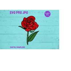 Rose SVG PNG Jpg Clipart Digital Cut File Download for Cricut Silhouette Sublimation Printable Art - Personal Use Only