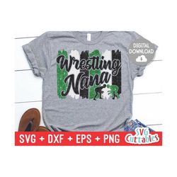 Wrestling Nana svg - Wrestling Cut File - svg - eps - dxf - png - Wrestling Team - Silhouette - Cricut - Digital File