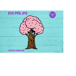 Cherry Tree SVG PNG JPG Clipart Digital Cut File Download for Cricut Silhouette Sublimation Printable Art - Personal Use