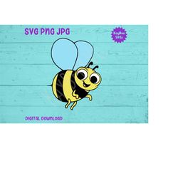 Cartoon Bee SVG PNG Jpg Clipart Digital Cut File Download for Cricut Silhouette Sublimation Printable Art - Personal Use