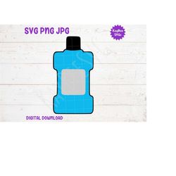 Bottle of Mouthwash SVG PNG JPG Clipart Digital Cut File Download for Cricut Silhouette Sublimation Printable Art - Pers