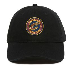 NBA Cleveland Cavaliers Embroidered Baseball Cap, NBA Logo Team Embroidered Hat, Cavaliers Embroidery Baseball Cap