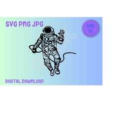 Astronaut SVG PNG JPG Clipart Digital Cut File Download for Cricut Silhouette Sublimation Printable Art - Personal Use O