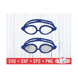 Swim svg - Swim Goggles Cut File - svg - eps - dxf - Swimming - Swim Cut File - Silhouette - Cricut Cut File - Digital D