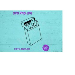 Pack of Cigarettes SVG PNG JPG Clipart Digital Cut File Download for Cricut Silhouette Sublimation Printable Art - Perso