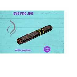 Cigar SVG PNG JPG Clipart Digital Cut File Download for Cricut Silhouette Sublimation Printable Art - Personal Use Only