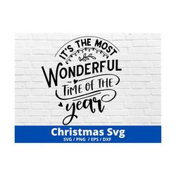 It's the most wonderful time of the year SVG, Fall Svg Christmas SVG cut file