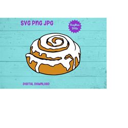 Cinnamon Roll SVG PNG JPG Clipart Digital Cut File Download for Cricut Silhouette Sublimation Printable Art - Personal U