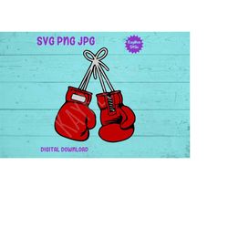 Boxing Gloves SVG PNG JPG Clipart Digital Cut File Download for Cricut Silhouette Sublimation Printable Art - Personal U