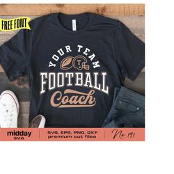 football coach svg, football coach shirt, svg dxf png eps, silhouette, cricut, football team logo, football team shirt,