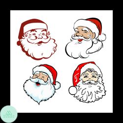 Santa face svg, Christmas Svg, Santa face Gift Svg, Santa Hat Svg, Christmas Gift Svg, Merry Christmas Svg, Christmas Da