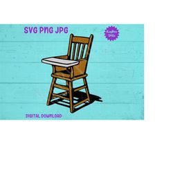 High Chair SVG PNG JPG Clipart Digital Cut File Download for Cricut Silhouette Sublimation Printable Art - Personal Use
