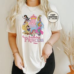 Disney Birthday Princess Shirt, Custom Birthday Girl Shirt, Birthday Girl Shirt, Birthday Gifts For Girl, Disney Birthda