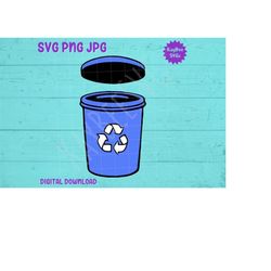 Recycle Bin SVG PNG JPG Clipart Cut File Download for Cricut Silhouette Sublimation Printable Art - Personal Use Only