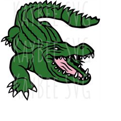 Crocodile - Alligator - SVG PNG JPG Clipart Digital Cut File Download for Cricut Silhouette Sublimation Printable Art -