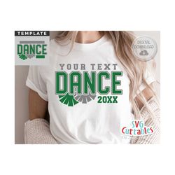 Dance svg Cut File - Dance Team - Dance Template 0044 - svg - eps - dxf - png - Silhouette - Cricut - Digital Download