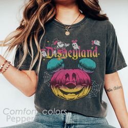 Disneyland Halloween Comfort Colors Shirt, Mickey Pumpkin Shirt, Halloween Matching Shirt, Spooky Season Shirt, Disney F