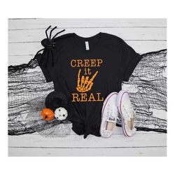 Creep It Real, Funny Halloween Shirts, Witch Shirt, Hocus Pocus Shirt, Basic Witch Shirt, Happy Halloween Shirt