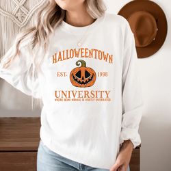 Halloweentown University Sweatshirt, Halloweentown Est 1998 Sweatshirt, Pumpkin Halloween Shirt, Halloweentown Universit