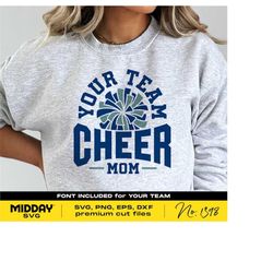 Cheer Mom Svg, Dxf Eps Png, Pom Pom Svg, Pompom, Cheer Mom Shirt Design, Cricut Cut Files, Silhouette, Sublimation, Chee