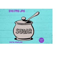 Sugar Bowl SVG PNG JPG Clipart Digital Cut File Download for Cricut Silhouette Sublimation Printable Art - Personal Use
