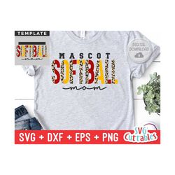 softball svg - softball template - svg - eps - dxf - png - silhouette -  cricut cut file - 0043 - softball team - digita