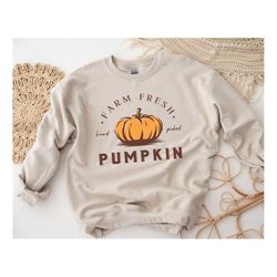 Farm Fresh Shirt, Hand Picked Pumpkin Shirt, Friendsgiving Shirt, Thanksgiving Day Shirt, Thanksgiving Shirt, Gift For T