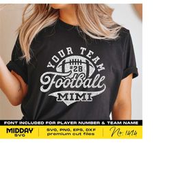 football mimi svg png, football mimi shirt design, sublimation svg png, football family shirt, svg for cricut, football