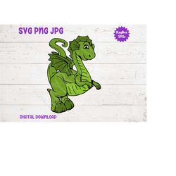 Green Dragon SVG PNG Jpg Clipart Digital Cut File Download for Cricut Silhouette Sublimation Printable Art - Personal Us