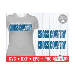 Cross Country svg - Cross Country Cut File - dxf - eps - svg - png - Distressed - Grunge - Silhouette - Cricut Cut File