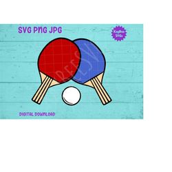 Table Tennis Ping Pong SVG PNG JPG Clipart Digital Cut File Download for Cricut Silhouette Sublimation Printable Art - P