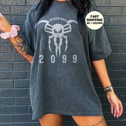 Retro Spidey 2099 Comfort Colors Shirt, Spider-Man Across the Spider-Verse Shirt, Spider-man 2099 Shirt, Marvel Shirt, M