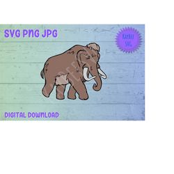 Woolly Mammoth SVG PNG JPG Clipart Digital Cut File Download for Cricut Silhouette Sublimation Printable Art - Personal
