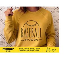 baseball mom svg, png ai eps dxf, baseball cricut cut files, silhouette, baseball mom shirt png, design for tumbler, swe