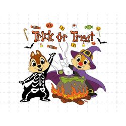 Mouse And Friends  Svg, Halloween Masquerade, Friends Svg, Holiday Season, Spooky Vibes, Halloween Skeleton Svg