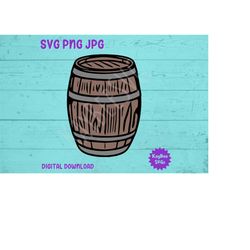 wine/beer barrel keg svg png jpg clipart digital cut file download for cricut silhouette sublimation printable art - per