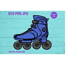 Inline Skate SVG PNG JPG Clipart Digital Cut File Download for Cricut Silhouette Sublimation Printable Art - Personal Us