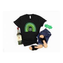 St Patricks Rainbow Shirt, St Patricks Rainbow Shamrock Shirt, Lucky Shirt, St Patricks Day Shirt, Irish Day Shirt, Wome