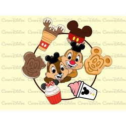 Retro Chip And Dale Mickey Snacks Png, Chip n Dale Mickey Snacks World Png, Chip And Dale, Chip And Dale Png,Chip And Da