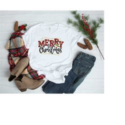 Christmas Tees, Merry Christmas Shirt, Christmas Tree Shirt, Christmas Party Shirts, Women's Christmas Tees, Holiday Tee