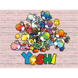 All Yoshi Golden Egg PNG, Mario Bros Party, Mario Car Games Kids, Kart Friends PNG, Super Mario Birthday PNG File, High