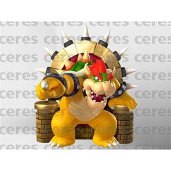 Super Mario Bowser King's Throne Svg File, Super Mario Bowser King's Throne Png File, Super Mario Bowser, Mario King's T