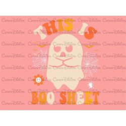 Retro is Some Boo Sheet Png, Funny Halloween Png, Ghost Png, Halloween shirt Png, Boo Png, Boo Sheet Png, Vintage Hallow
