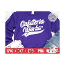 Cafeteria Worker svg - School Cafeteria - Occupation - Swoosh - svg - dxf - eps - png - Cut File - Silhouette - Cricut -