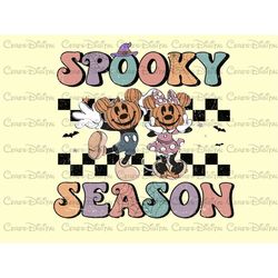 Retro Spooky Season Png, Retro Mickey Spooky Season, Vintage Mickey Ears Png, Y2K Mickey Spooky Season Png, High Quality