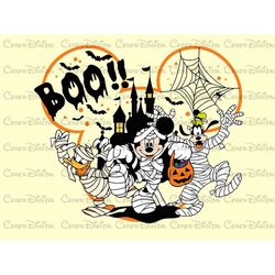 Mickey Boo! Png, Halloween Mickey Ears Png, High Quality Minnie Ears Png, Spooky Season Png,Minnie Png,Halloween Png, Tr