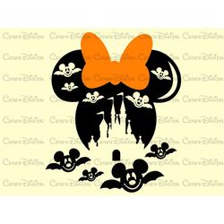 Spooky Minnie Ears Png, Halloween Minne Ears Png, High Quality Minnie Ears Png, Spooky Season Png,Minnie Png,Halloween P
